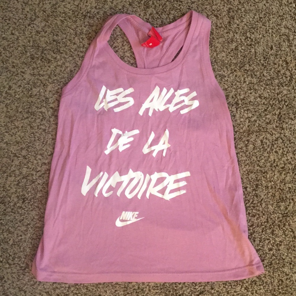 Pink Nike workout tank